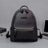 Fashionable Black Backpack, Large Capacity, with Adjustable Shoulder Straps, Multiple Compartments and Zippered Pockets, Suitable for School, Work, and Travel, Student Backpack