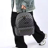 Fashionable Black Backpack, Large Capacity, with Adjustable Shoulder Straps, Multiple Compartments and Zippered Pockets, Suitable for School, Work, and Travel, Student Backpack
