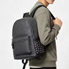 Fashionable Black Backpack, Large Capacity, with Adjustable Shoulder Straps, Multiple Compartments and Zippered Pockets, Suitable for School, Work, and Travel, Student Backpack