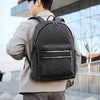 Fashionable Black Backpack, Large Capacity, with Adjustable Shoulder Straps, Multiple Compartments and Zippered Pockets, Suitable for School, Work, and Travel, Student Backpack